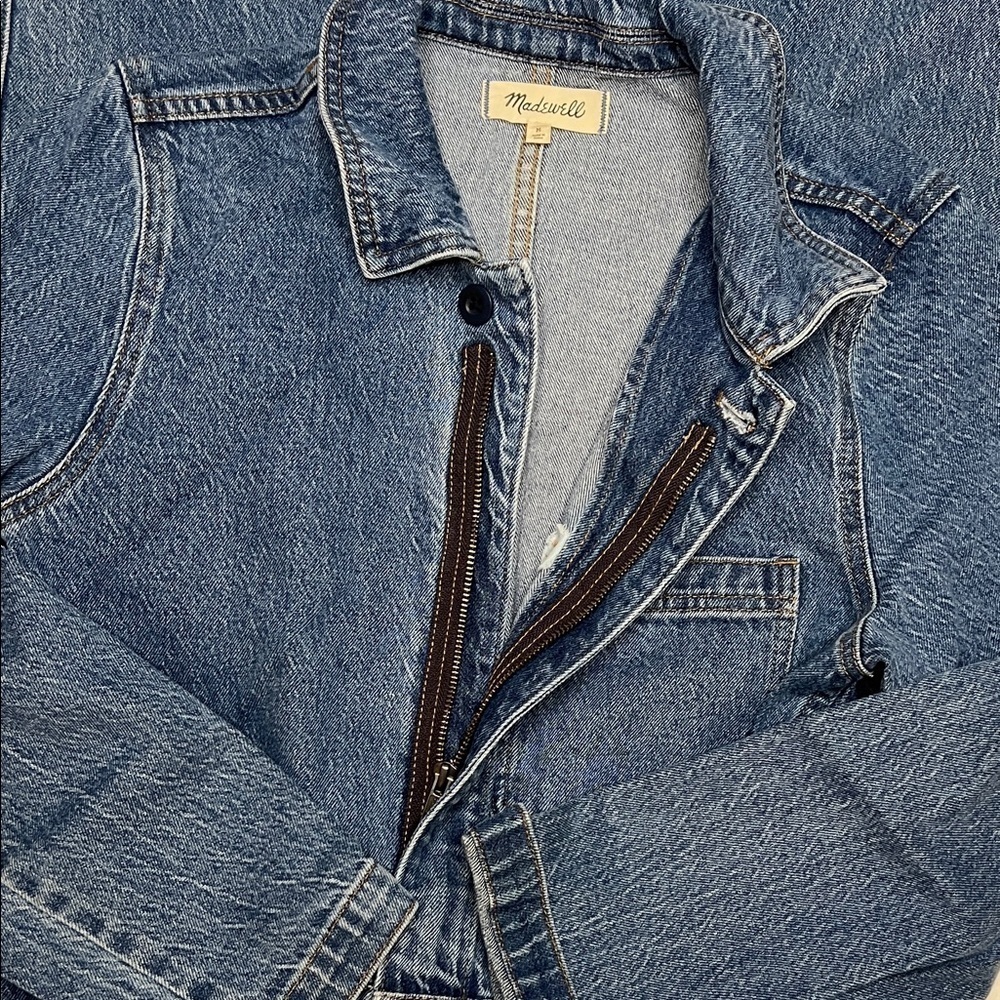 Madewell Denim Utility Coveralls Size M - Picture 7 of 12